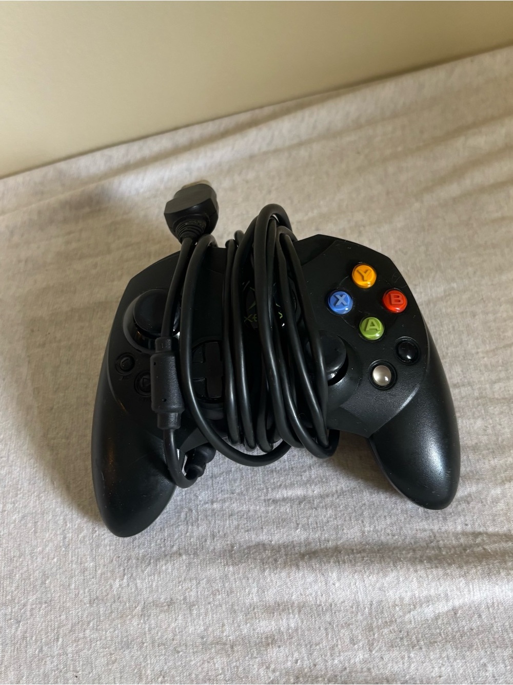 Vintage Original Xbox Controller S Black Wired Gamepad – Retro Gaming